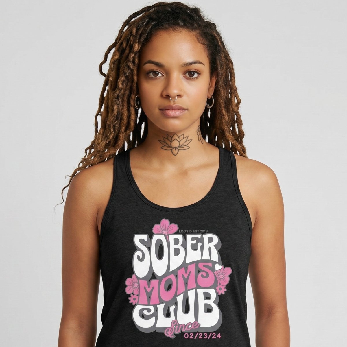 Sober Moms Sober Tank Top close-up view (view 2)