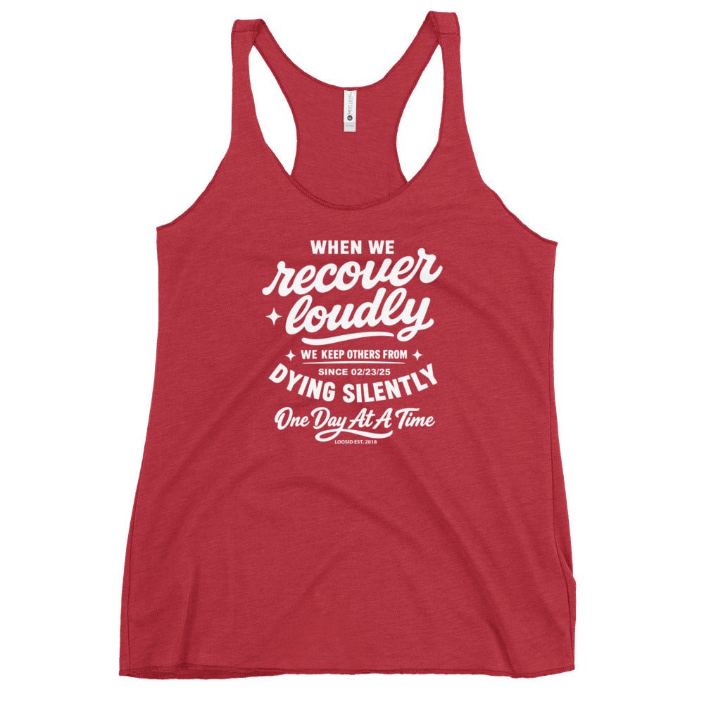When We Recover Loudly Sober Tank Top featuring the design (view 11)