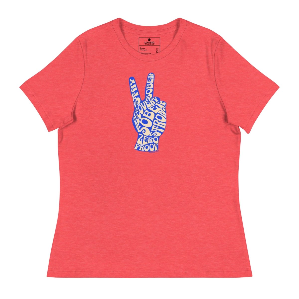 Peace & Sober Sober T Shirt graphic detail (view 4)