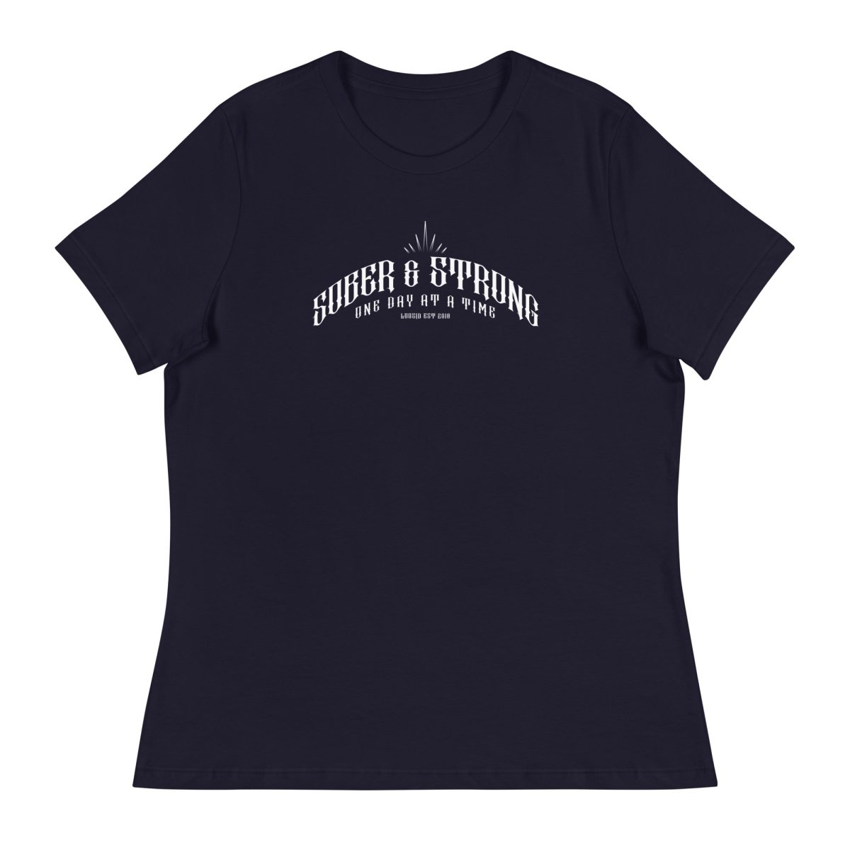 Sober & Strong Sober T Shirt flat lay styled image (view 3)