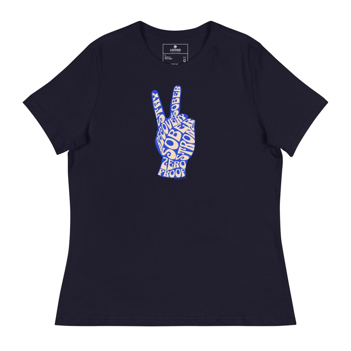 Peace & Sober Sober T Shirt back view (view 7)