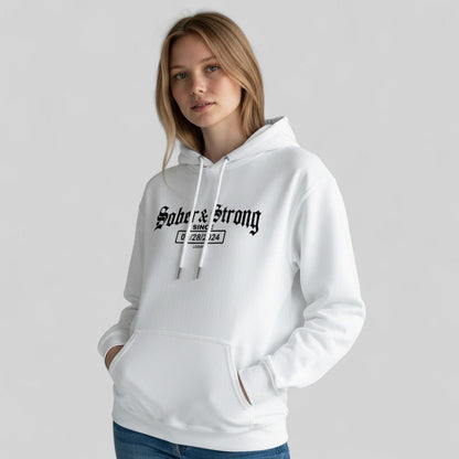 Recovery Hoodie | Women’s Old School Sober Hoodie with Custom Date