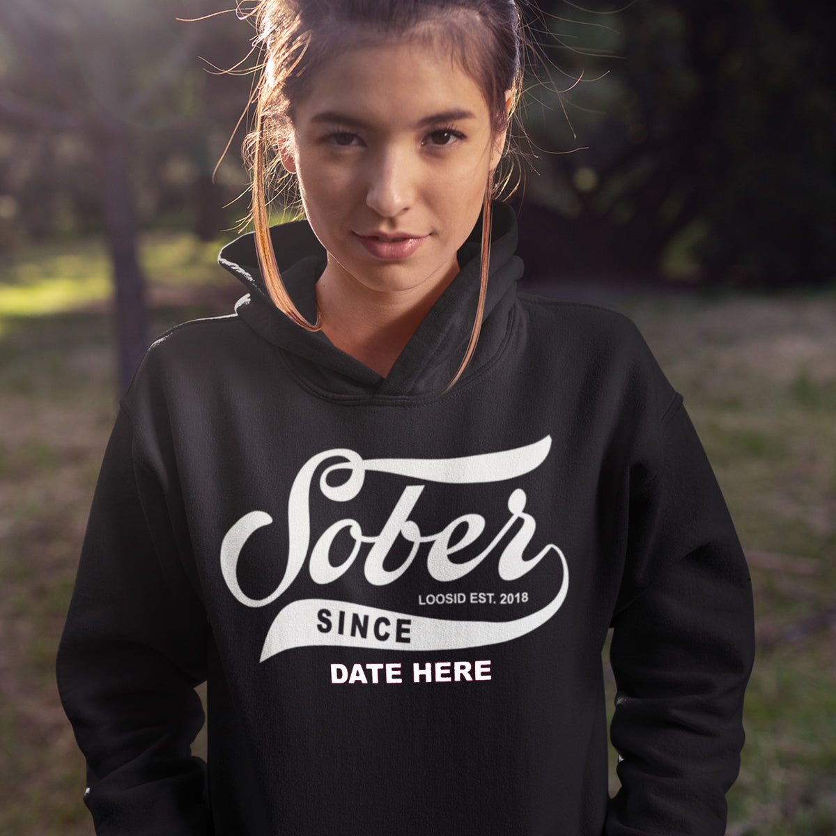 Loosid Personalized Women Team Sober Date Hoodie