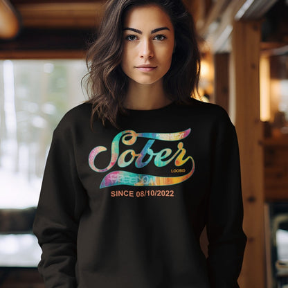 Women’s Recovery Sweatshirt w/ Personalized Sobriety Date