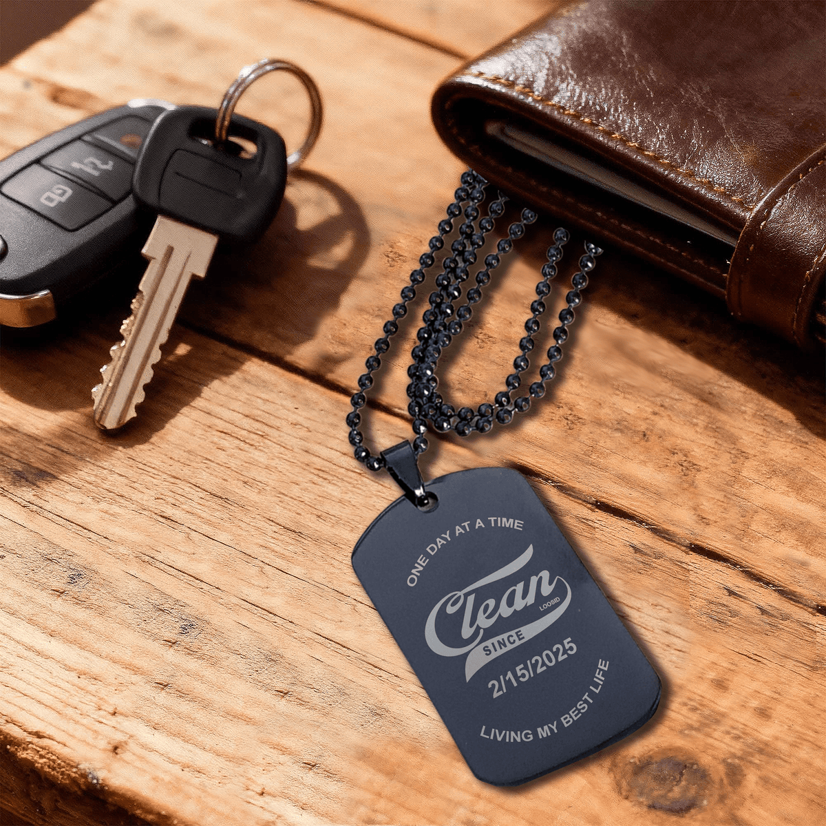 Sober jewelry - Dog Tag