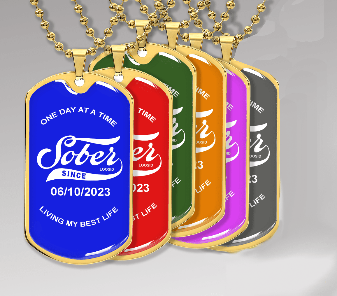Color with Personalized 'Sober Since' Date Recovery Hoodie – Loosid ...