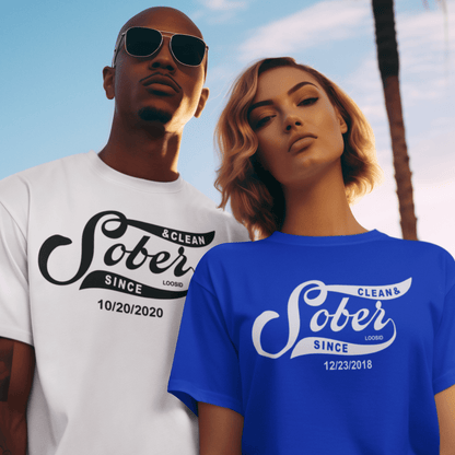 Sober T Shirt | Personalized Sober Since Shirt with Custom Date