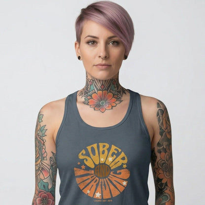Sober and Thriving Sober Tank Top side view (view 6)