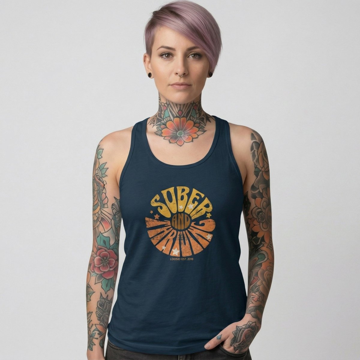 Sober and Thriving Sober Tank Top product photo (view 10)