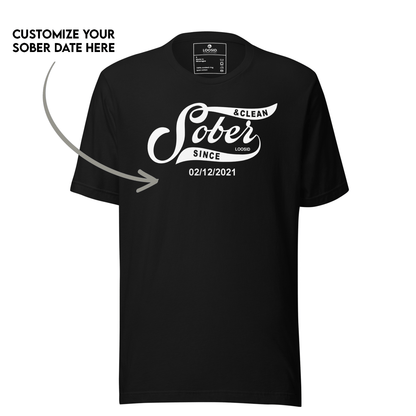 Custom sobriety t shirt designed as a thoughtful recovery gift