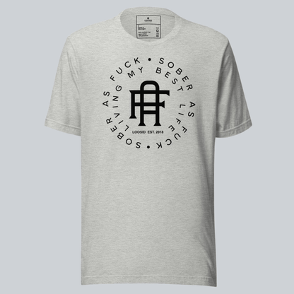 Living My Best Life Sober T Shirt side view (view 6)