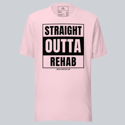 Straight Outta Rehab Sober T Shirt packaging detail (view 28)