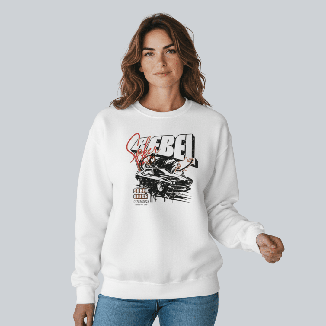 Sober Rebel Sobriety Sweatshirt | Custom Recovery Date