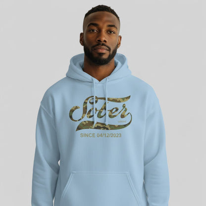 Recovery Hoodie | Sober Since Camo Hoodie with Personalized Date