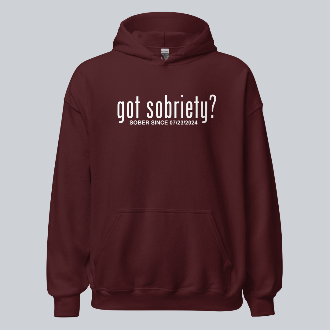 Recovery Hoodie | Women’s Got Sobriety Hoodie with Custom Date