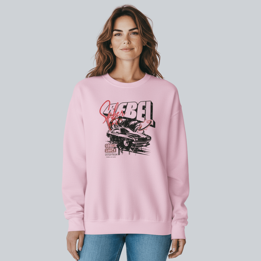 Sober Rebel Sobriety Sweatshirt | Custom Recovery Date