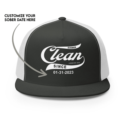 Inspirational sober hat designed to mark your sober journey