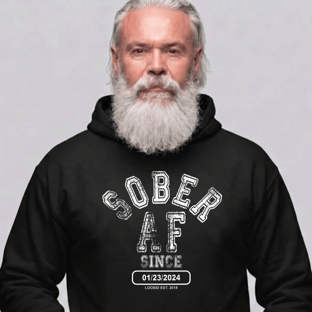 Recovery Hoodie | Men's Sober AF Collegiate