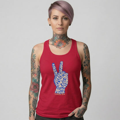 Peace & Sober Sober Tank Top graphic detail (view 4)