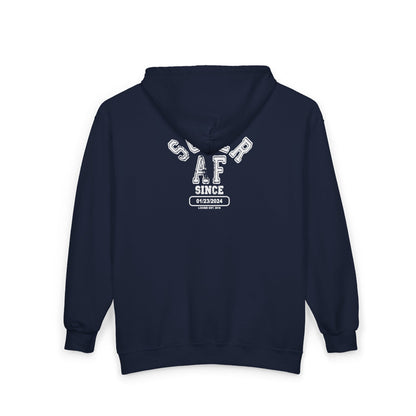 Recovery Zip Hoodie | Men's Sober AF Front & Back Print