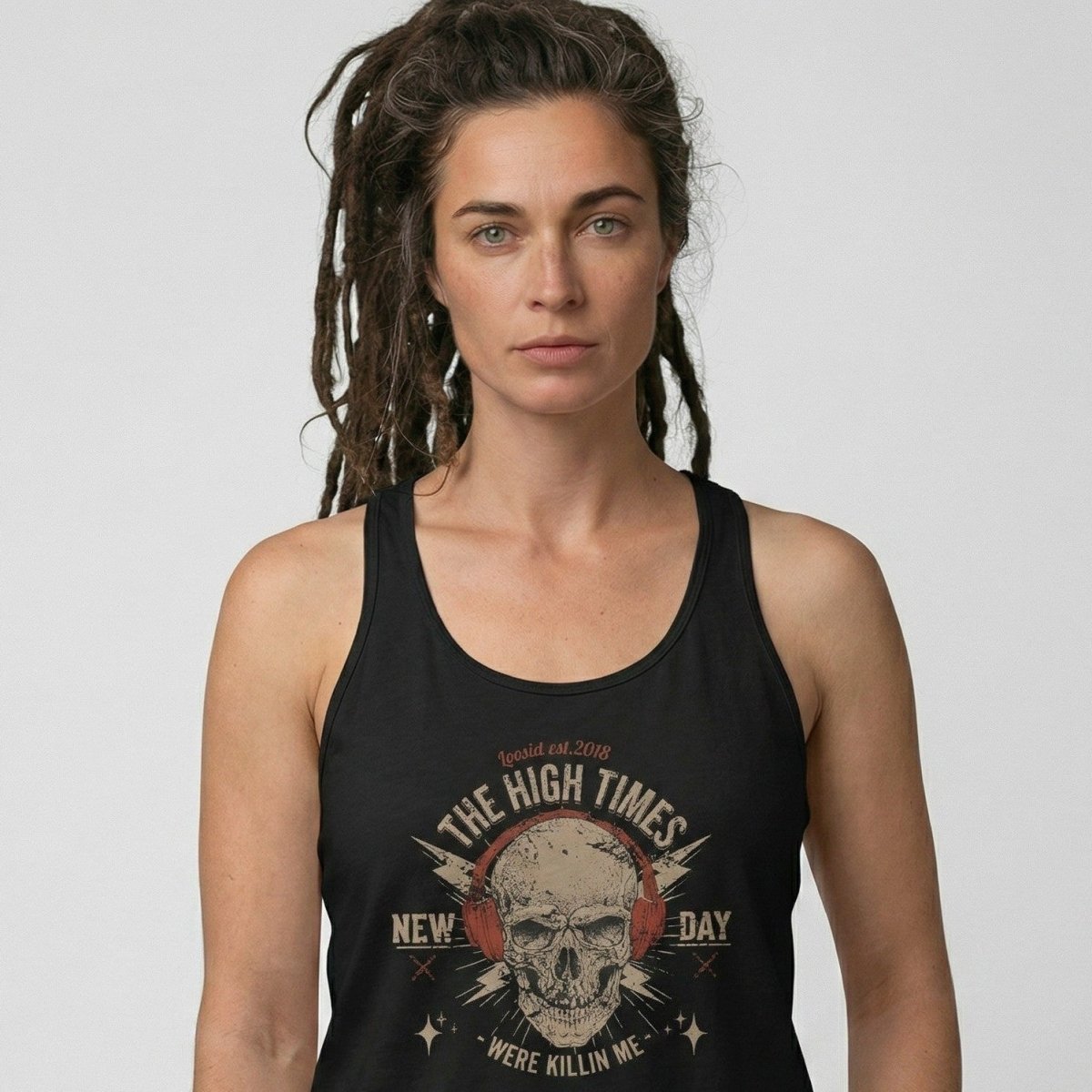 High Times Were Killing Me  Women's Racerback Tank