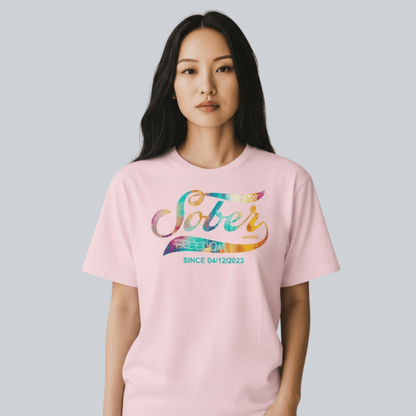 personalized sober t shirt merchandise