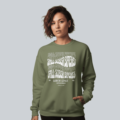 Still Sober-B Sweatshirt with Custom Sobriety Date