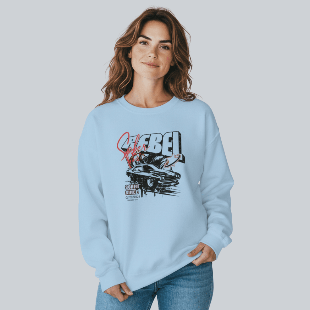 Sober Rebel Sobriety Sweatshirt | Custom Recovery Date