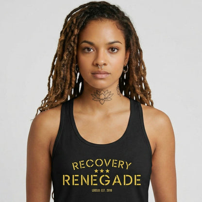 Loosid Recovery Renegade Sober Tank Top featuring the design