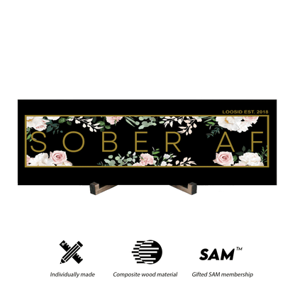 Loosid Sober AF Composite Sobriety Art featuring the design