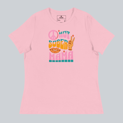 Hot Sober Mama Sober T Shirt graphic detail (view 4)