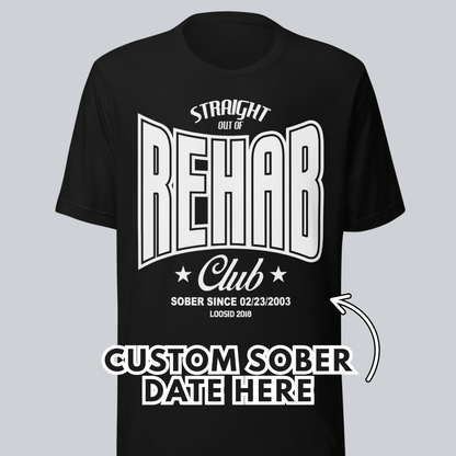 Recovery T-shirt | Women's Rehab T-shirt with Personalized Date