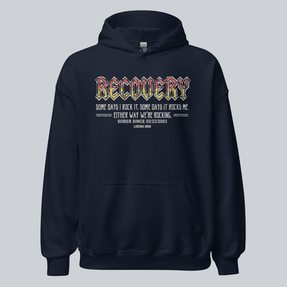 Recovery Hoodie | Women's Recovery Rock Hoodie with Personalized Date