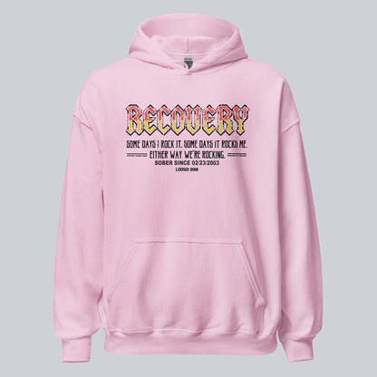 Recovery Hoodie | Women's Recovery Rock Hoodie with Personalized Date