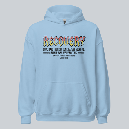 Recovery Hoodie | Women's Recovery Rock Hoodie with Personalized Date