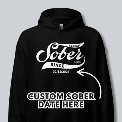 Recovery Hoodie | Sober Since Unisex Hoodie with Custom Sobriety Date