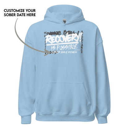 Cozy recovery hoodie for meaningful self-expression