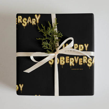 Sober Wrapping Paper Sober Party Decor