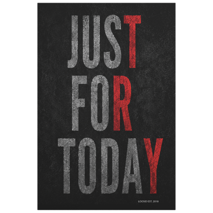 Sobriety Art | Just For Today Canvas Wall Art