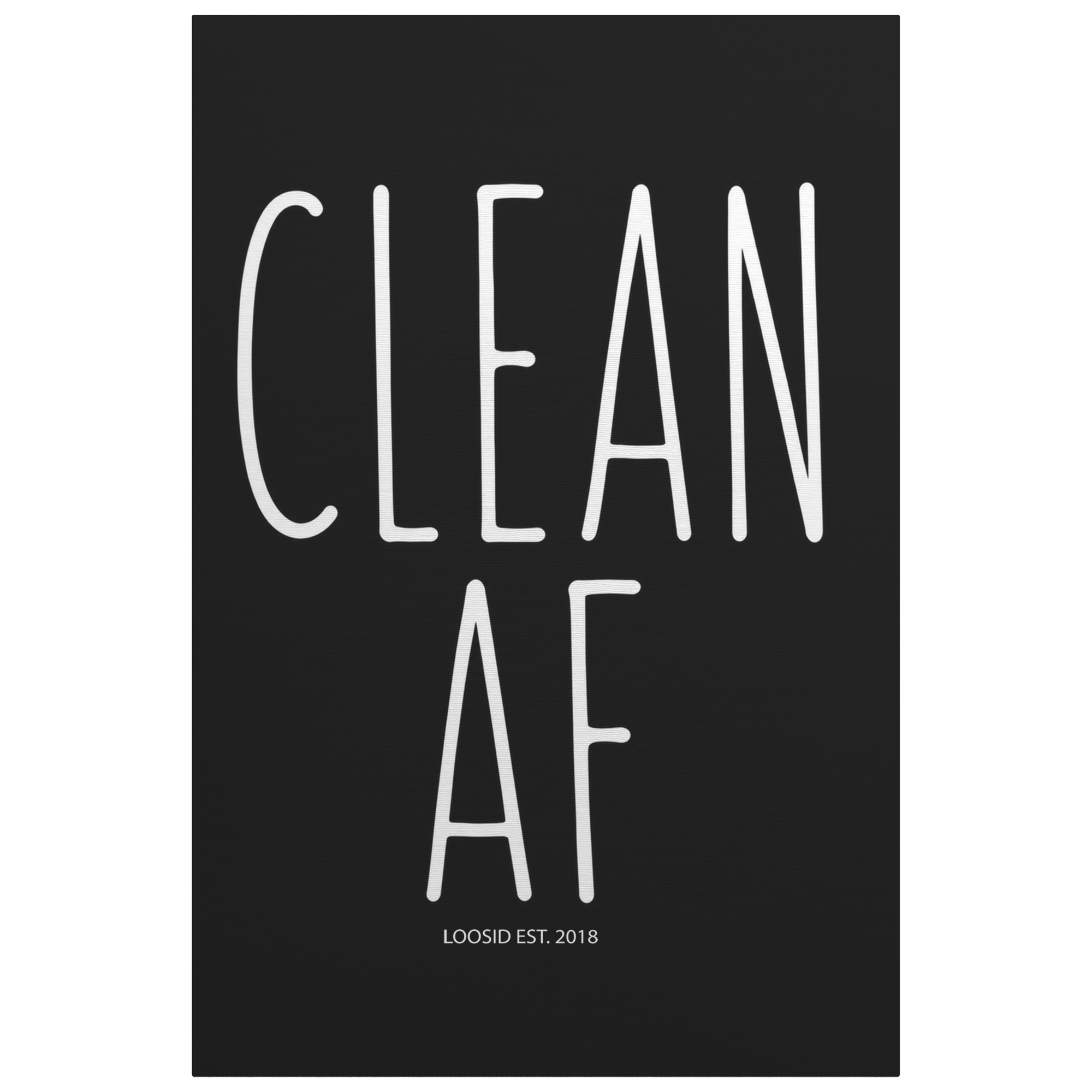 Sobriety Art | Clean AF Canvas Wall Art
