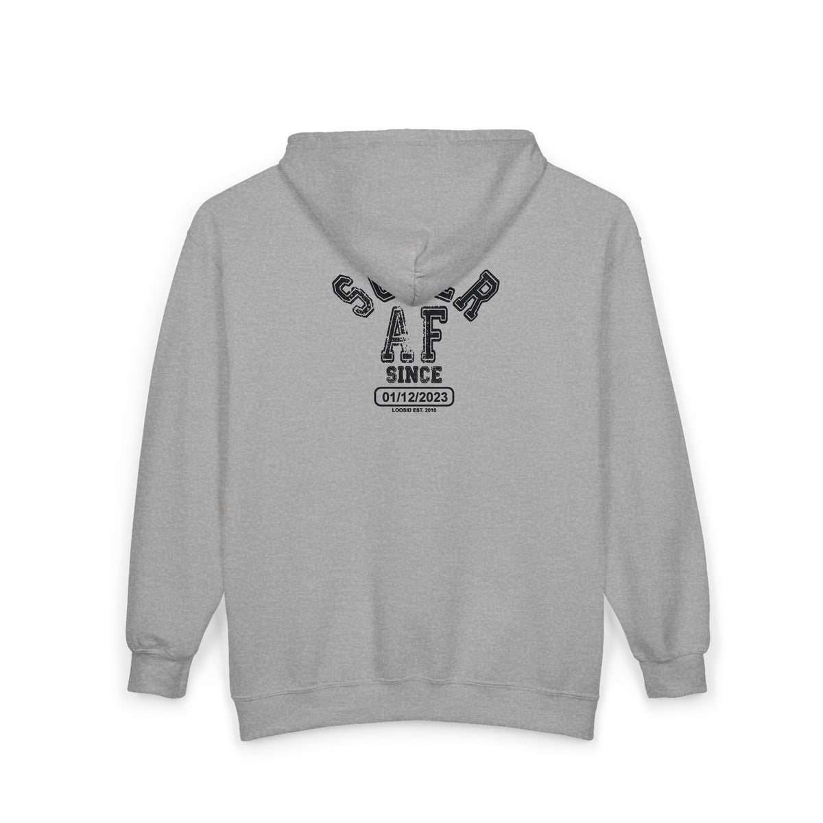 Recovery Zip Hoodie | Men's Sober AF Front & Back Print