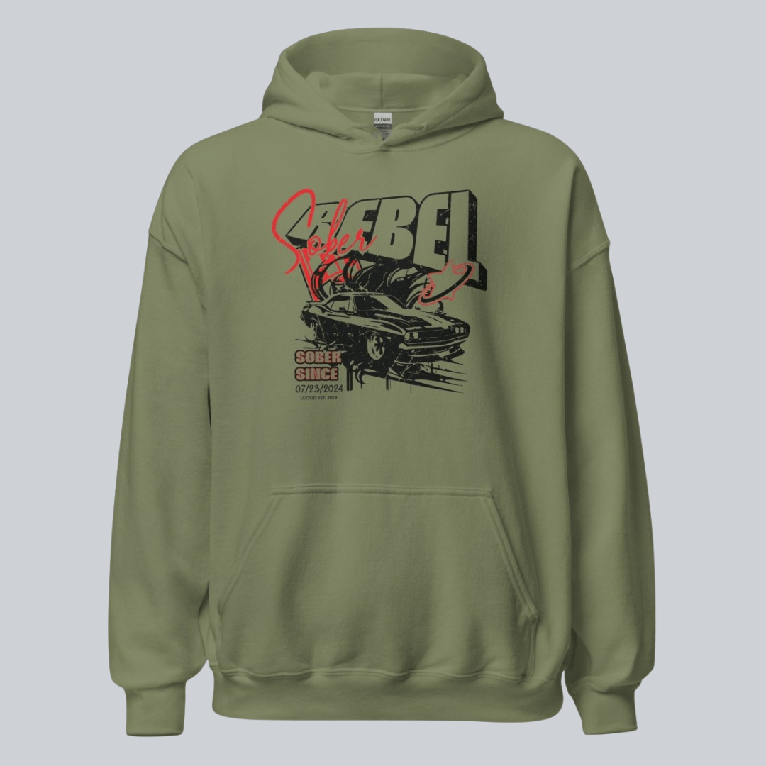 Recovery Hoodie | Sober Rebel Custom Sobriety Date