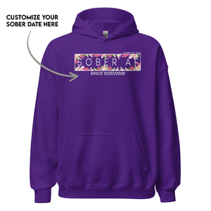 Recovery hoodie designed to honor personal growth