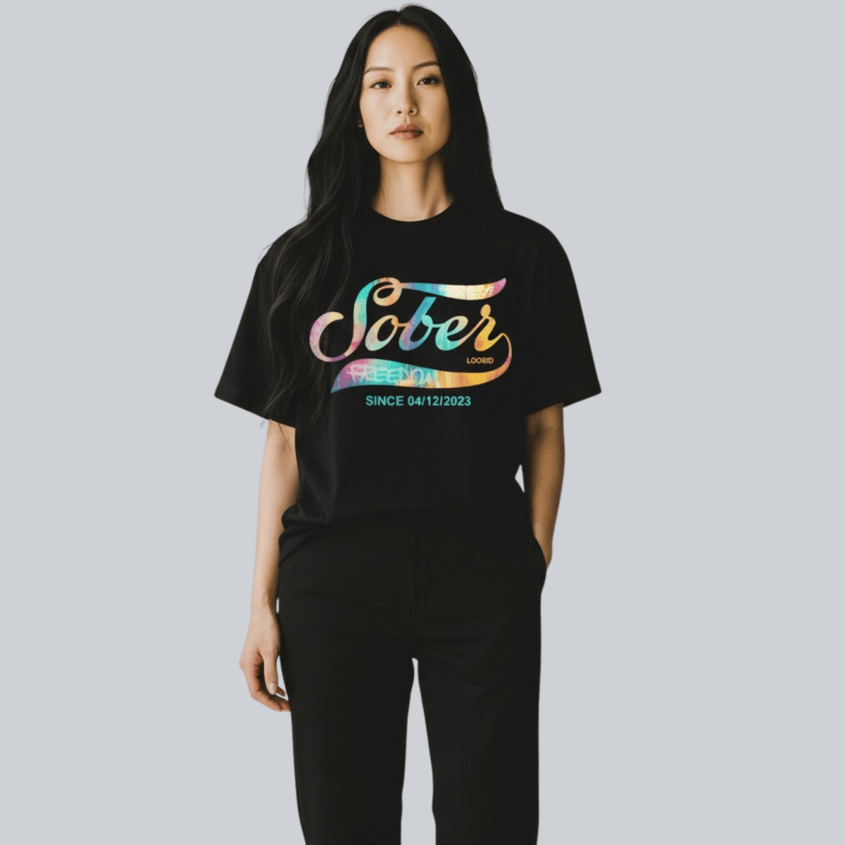 Recovery Sober Since Women's T-Shirt with Personalized Sober Date
