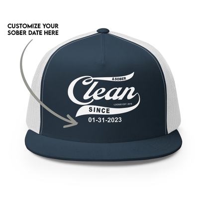 Personalized sober hat made to celebrate recovery milestones