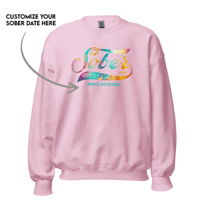 Women’s Recovery Sweatshirt w/ Personalized Sobriety Date