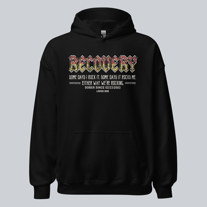 Recovery Hoodie | Women's Recovery Rock Hoodie with Personalized Date