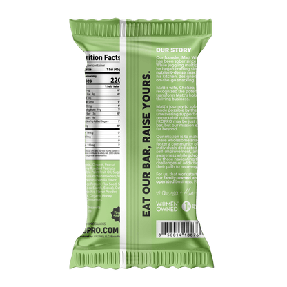 Salted Pistachio Crunch Sobriety Gift flat lay styled image (view 3)