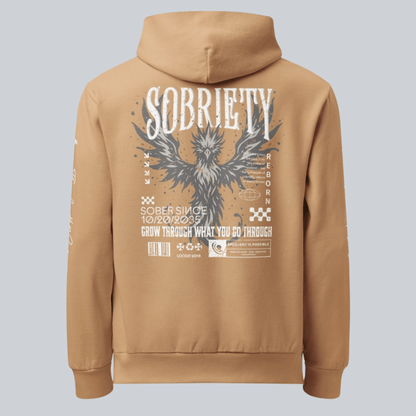premium sober hoodie garment image