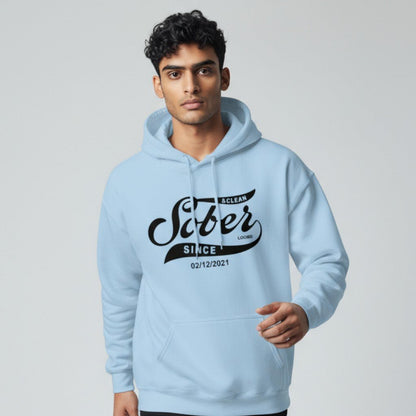 Recovery Hoodie | Sober Since Men's Hoodie with Custom Sobriety Date
